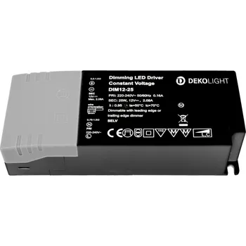Příslušenství pro svítidlo LIGHT IMPRESSIONS Deko-Light LED-napájení BASIC, DIM, CV, 12V 2,5-25W konstantní napětí 200-2080 mA IP20 stmívatelné 12V DC 2,50-25,00 W - LIGHT IMPRESSIONS IMPR 862240