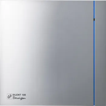 Domácí ventilátor Soler&Palau (Španělsko) Soler&Palau SILENT DESIGN Barva: Stříbrná, 3C, Průměr [mm]: Ø 120, Funkce: Časový doběh, čidlo vlhkosti Ø 100 / Ø 120 / Ø 150
