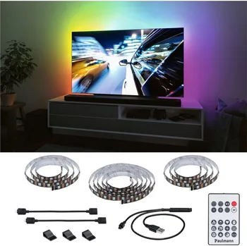 LED páska PAULMANN EntertainLED USB LED Strip osvětlení TV 75 palců 3,1m 5W 60LEDs/m RGB+ - PAULMANN P 78882