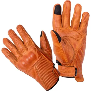 Moto rukavice W-TEC Kožené moto rukavice Kruegero hnědá - L