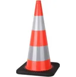 Dopravní kužel reflexní 50 cm – Black Base II. třída R2B
