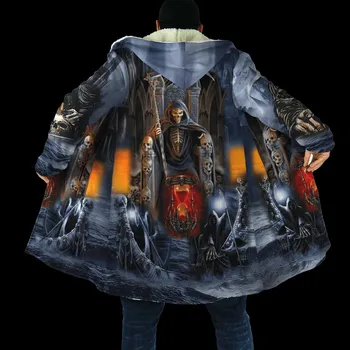 Pánská mikina Zimní mikina s 3D potiskem anděl a démon CS510 Velikost: 5XL, Barva (Varianta): mikina s kapucí 3