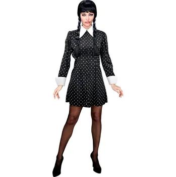 Karnevalový kostým Dámské šaty Wednesday Dámská velikost: XL (48-50)