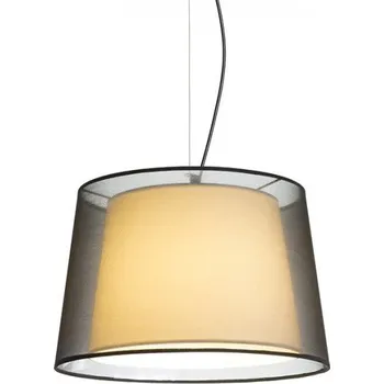 RED - DESIGN RENDL ESPLANADE závěsná černá/bílá chrom 230V E27 42W - RED - DESIGN RENDL RED R12483