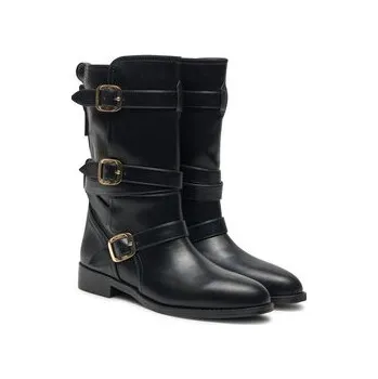 Dámské kozačky Polokozačky TWINSET 242TGT072 Černá 38