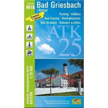 ATK25-M18 Bad Griesbach i.Rottal (Amtliche Topographische Karte 1:25000) - Landesamt für Digitalisierung, Breitband und Vermessung