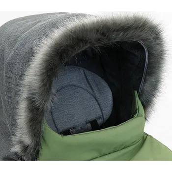 Babyrenka Kožešinový lem na kočárek Šedá