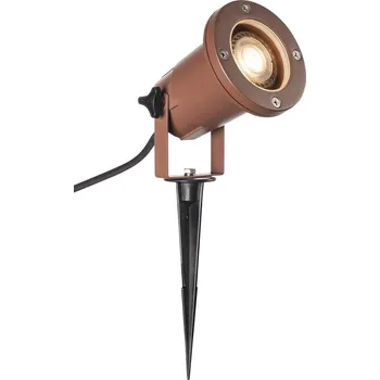 Venkovní osvětlení SLV - BIG WHITE BIG NAUTILUS QPAR51, venkovní svítidlo s trnem, rezavě zbarvená, IP65 max. 11W - BIG WHITE (SLV) LA 1001964