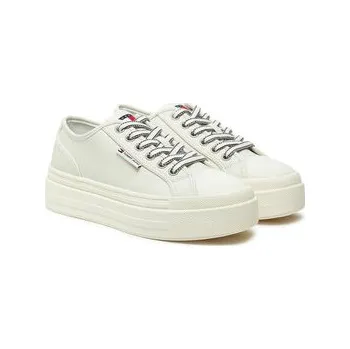 Pánské tenisky Plátěnky Tommy Jeans Foxing EN0EN02714 Écru 40