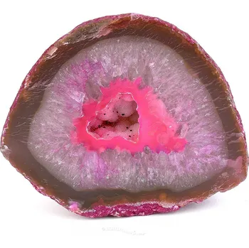 Sběratelství Achátová geoda růžová 194g (Brazílie)