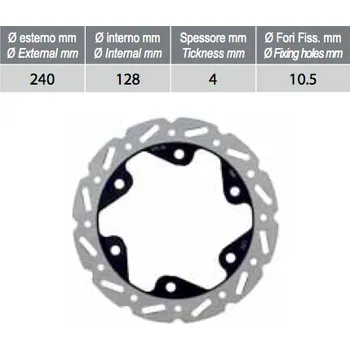 Brzda pro motocykl RMS Brzdový kotouč RMS ø 240 225162360