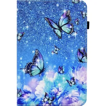 Pouzdro na tablet VSECHNONAMOBIL 57142 ART Zaklápěcí obal Huawei MatePad T10/T10S BLUE BUTTERFLY