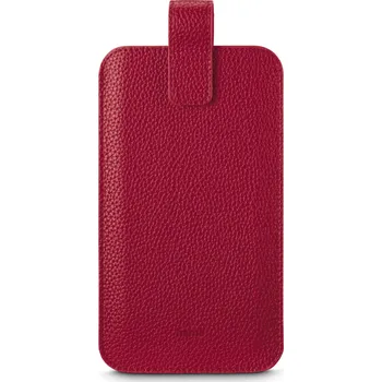 Pouzdro na mobilní telefon Hama pouzdro na mobil, univerzální, pro mobily s rozměry do 16x8,9x1,2 cm, syntetická kůže, červené