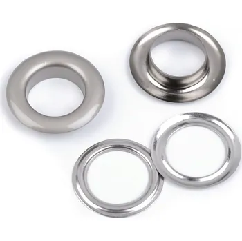 Průchodky s podložkou vnitřní Ø16 mm / vnější Ø27 mm matné, barva 1 nikl