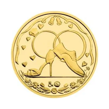 Česká mincovna,a.s. - Zlatý svatební dukát 2025 proof 32083