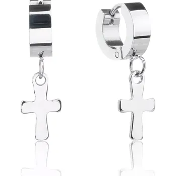 Náušnice Náušnice z chirurgické oceli s Křížkem