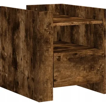 Noční stolek Noční stolek Kouřový Dub 45x50x50 cm