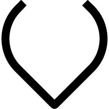 Nástěnné svítidlo ARTEMIDE Alphabet of Light - malé písmeno v - ARTEMIDE AR 1202V00A