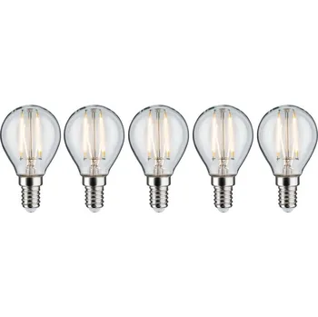 Osvětlení PAULMANN Filament set LED kapka E14 230V 5x2,6W 2700K čirá - PAULMANN P 5090