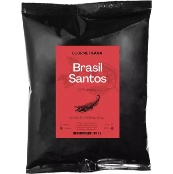 Káva GourmetKava Gourmet Káva Brazílie Santos, zrnková, 250 g