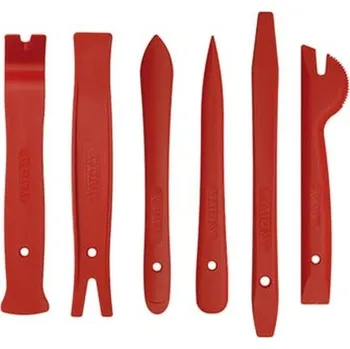 Sada nářadí Sada 6ks nástrojů na demontáž obložení interiéru, plastová páčidla.