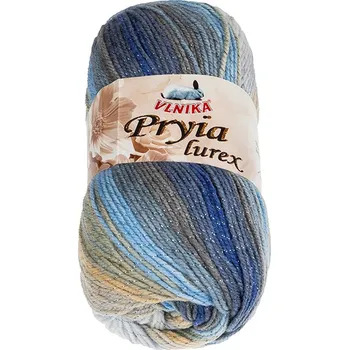 Příze Bellatex Příze PRYIA lurex Šedá,Modrá,Béžová