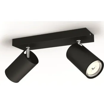 Bodové svítidlo PHILIPS SVÍTIDLA Bodové svítidlo Philips Kosipo 50592/30/PN černé 2x max.10W - PHILIPS (915005531901) PH 50592/30/PN