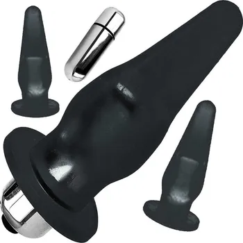 Anální kolík LOLO anální kolík s vibrátorem černý