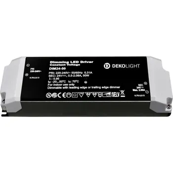 Příslušenství pro svítidlo LIGHT IMPRESSIONS Deko-Light LED-napájení BASIC, DIM, CV, 24V 12-50W konstantní napětí 500-2080 mA IP20 stmívatelné 24V DC 12,00-50,00 W - LIGHT IMPRESSIONS IMPR 862222