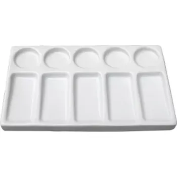 Paleta na barvy Porcelánová paleta "Sonnet" obdélníková, 11x19 cm, 10 buněk