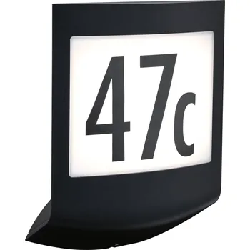 Venkovní osvětlení PAULMANN LED venkovní nástěnné svítidlo Padea soumrakový senzor a pohybové čidlo teplá bílá IP44 198x71mm 3000K 8,5W 230V antracit umělá hmota - PAULMANN P 94512