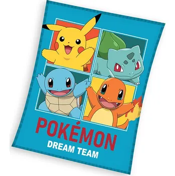 deka Dětská deka Pokémon Tým Snů 130x160 cm