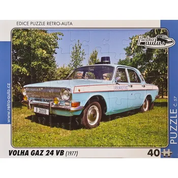 Puzzle Puzzle EDICE RETRO AUTA VOLHA GAZ 24 VB - 40 dílků