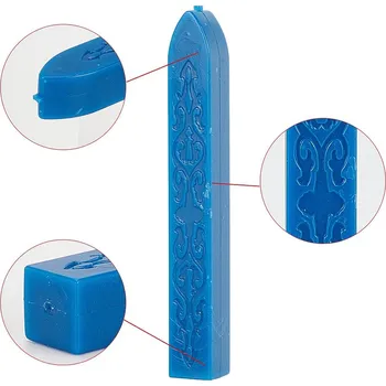 Pečeť Pečetní vosk, bez knotu, 1 x 9 cm, MODRÁ, 1 kus