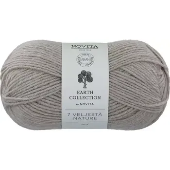 Příze Novita 7 Brothers Nature 58 Světle šedá (Ponožková příze 7 Veljestä Birkhahn)