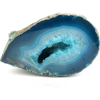 Sběratelství Achátová geoda tyrkysová 145g (Brazílie)