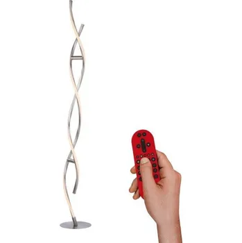 Stojací lampa JUSTLIGHT LOLAsmart - SWING Stojací svítidlo, barva ocel, RGB, dálkový ovladač, stmívatelné, App MEDION RGB+2700-5000K - LEUCHTEN DIREKT / JUST LIGHT LD 11992-55