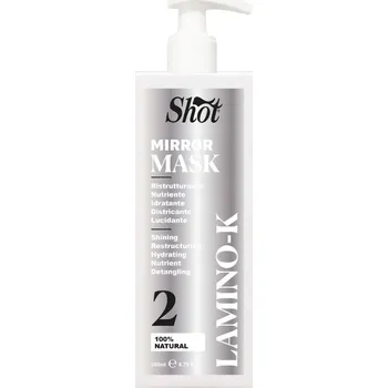 Vlasová regenerace Shot Lamino K Mirror Mask 2 - maska ​​na vlasy s vysokým leskem, 200 ml