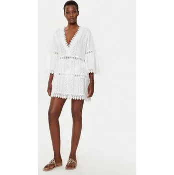 Dámské šaty Melissa Odabash Plážové šaty Victoria Bílá Regular Fit S