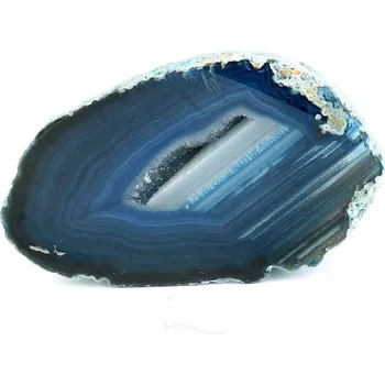 Přírodní kámen Achátová geoda modrá 205g (Brazílie)