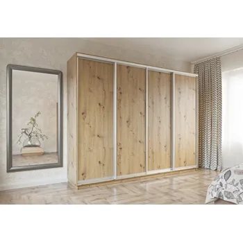 Šatní skříň Skříň Stigma 280/240cm - Skříň kombinovaná čtyřdvéřová