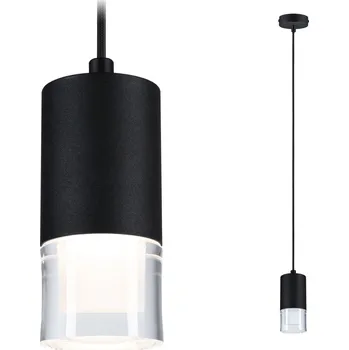 Svítidlo PAULMANN LED závěsné svítidlo Kame 9W čirá/černá - PAULMANN P 79997