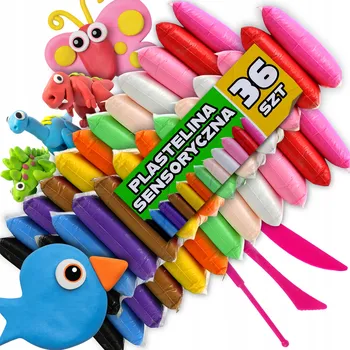 Modelovací hmota 36X MAGICKÁ MODELOVACÍ HMOTA POLYMEROVÁ MODELÍNA SENSO PĚNOVÁ PLASTELÍNA PĚNOVÁ