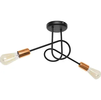 Přisazený lustr OXFORD 2xE27/15W/230V černá