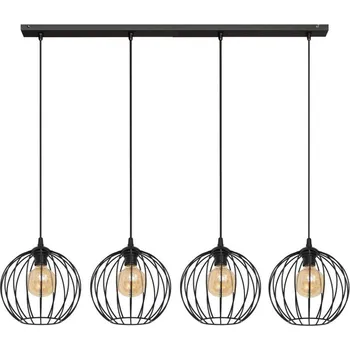 Lustr na lanku MERCURE 4xE27/15W/230V černá