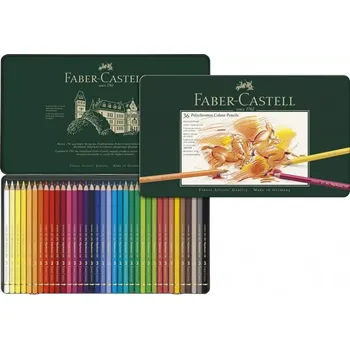 Kresba Pastelky Polychromos Faber-Castell sada 36 barev v plechové krabičce