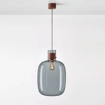 BROKIS Závěsné svítidlo AWA LARGE 37cm šedá kouřová / měď / kabel černý - BROKIS A BRO PC01130_004