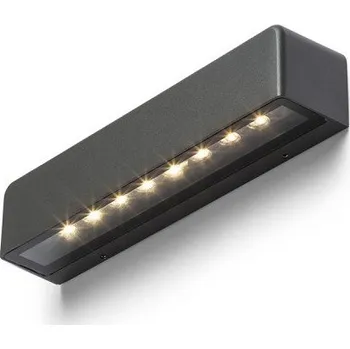 Venkovní osvětlení RED - DESIGN RENDL SAMPO nástěnná antracitová 230V LED 9W IP65 3000K - RED - DESIGN RENDL RED R13619