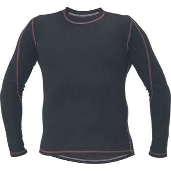 Červa OS ABILD Pánský nátělník s dlouhým rukávem černá M/L 0309002260012