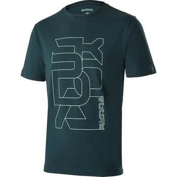 Pánské tričko Škoda Pánské tričko emerald Velikost: XL